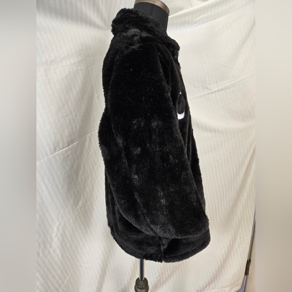 Black Faux Fur Jacket for Men - Picture 2 of 11